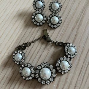 Baublebar Pearl earring bracelet set